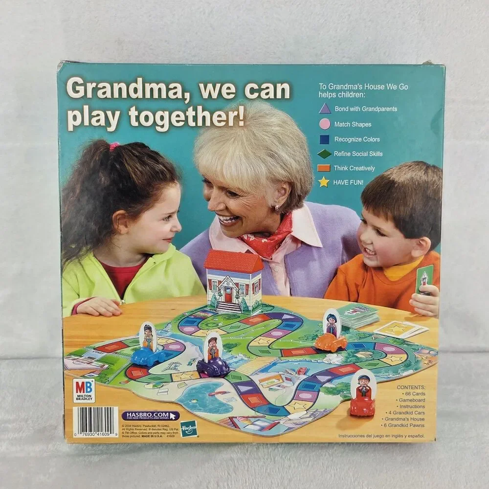 Vintage 2004 To Grandma's House We Go Board Game MB Hasbro 99% Complete